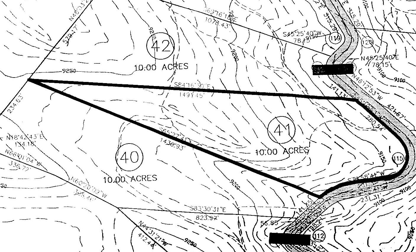Land For Sale Parcel Map Near Taos & Angel Fire, New Mexico Bordering